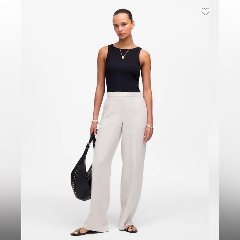 Madewell Linen Easy Pull-On Pant